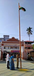 Smt Sarala Prabhu D hoisted the tri colour on the Republic Day.