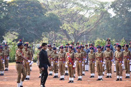 Sub Collector Sri Snehil Kumar Singh received salute in the Republic Day parade conducted in the premises of RDO. NCC Air, JRC and SPC units participated.