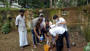 Chlorination at ponmala camp.jpg