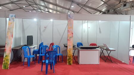 കൈറ്റിന് ലഭിച്ച സ്റ്റാൾ - തയ്യാറെടുപ്പിന് മുമ്പ്