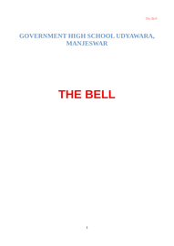 ’’’THE BELL'’’ -- ജി.എച്ച്.എസ്‌. ഉദ്യാവർ
