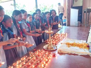 The 150th Gandhi Jayanthi Celebration was organised on 2nd October 2019. 150 lamps were lighted to commemorate the Father of our Nation