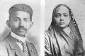 ഗാന്ധിയും ഭാര്യ കസ്തൂർബയും - 1902