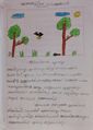 kunjezhuthukal of class 1 students : story of a crow and dove by Anaya 1b
