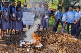 പ്രതീകാത്‍മക ലഹരിവസ്‍ത‍ുക്കൾ കത്തിക്കൽ