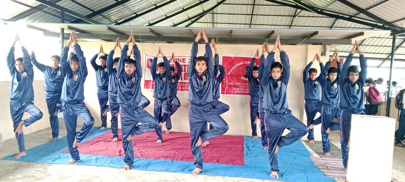 പ്രമാണം:Yoga day activity.jpg