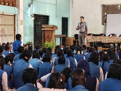 our responsibility to children (ORC) യുടെ ഭാഗമായുള്ള cyber awareness class നയക്കുന്നത് Sub inspector Kannan sir