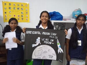 ചാന്ദ്ര ദിനത്തോടനുബന്ധിച്ചു നടത്തിയപോസ്റ്റർ പ്രദർശനം