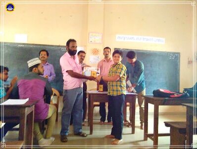 SATHWIK KRISHNA bagged 2nd place in Sub District Level SWADESH QUIZ - Held at GHSS MANGALPADY