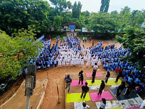 world yogaday mass drill