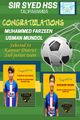 Selected students for Kannur Dt .Junior Football team