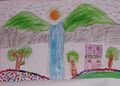 kunjezhuth of class 1 students: coloring of nature by Awana 1c