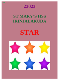 STAR ---- സെന്റ് മേരീസ് എച്ച്. എസ്സ്. എസ്സ്. ഇരിങ്ങാലക്കുട