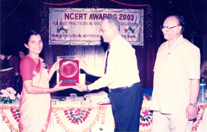 National Award NCERT for Smt Sreedevi Teacher
