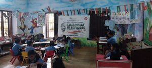 Swachatha celebration on railway.jpg