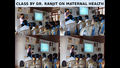Class by Dr. Renjith at meterial healthcenter