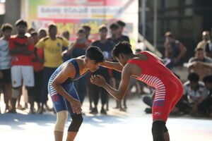 Wrestling 2-Kerala school kalolsavam 2023.jpg