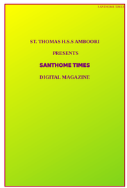 Santhome Times ---- സെന്റ് തോമസ് എച്ച്.എസ്.എസ് അമ്പൂരി