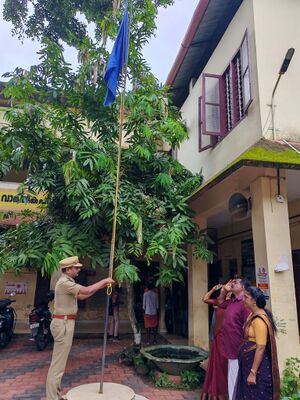 35059-ALP-SPC-Onam camp-Flag hoisting.jpg