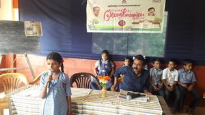 പ്രവേശനോത്സവ ഗാനം ഷഹർബാൻ (5th std)അറബിയിൽ ആലപിക്കുന്നു